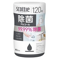 スコッティ ウェットティシュー 120枚 scottie 日本製紙クレシア(除菌アルコール)