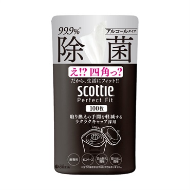 スコッティ パーフェクトフィット ウェットティシュー 除菌 アルコール