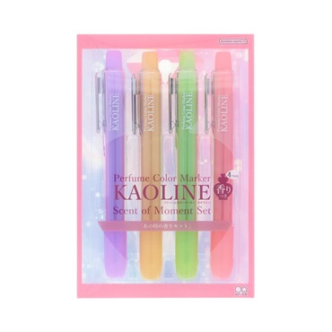 パフュームカラーマーカー KAOLINE（カオライン） 4本セット(セントオブモーメント)