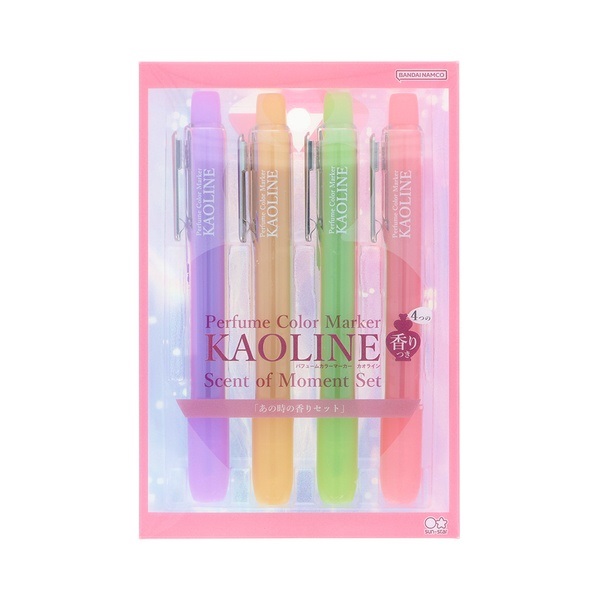 パフュームカラーマーカー KAOLINE（カオライン） 4本セット(セントオブモーメント)