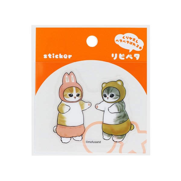 ステッカー リピペタ mofusand(うさぎとくま)