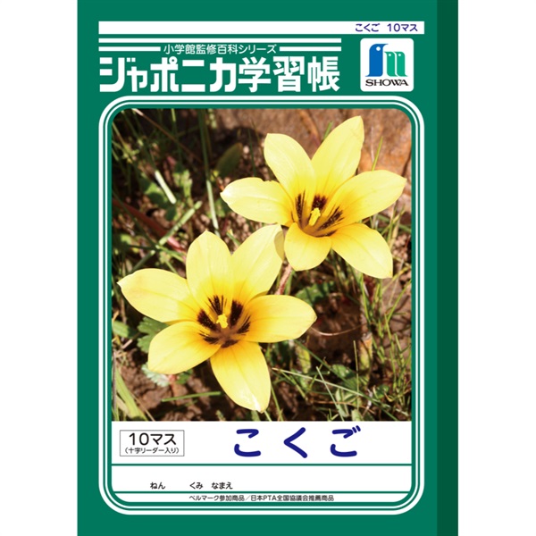 ジャポニカ学習帳 こくご 10マス十字リーダー入り セミB5