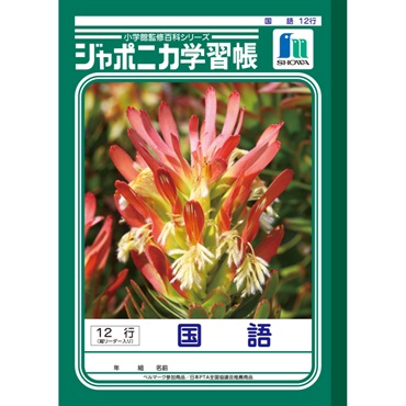 ジャポニカ学習帳 国語 12行縦リーダー入り セミB5