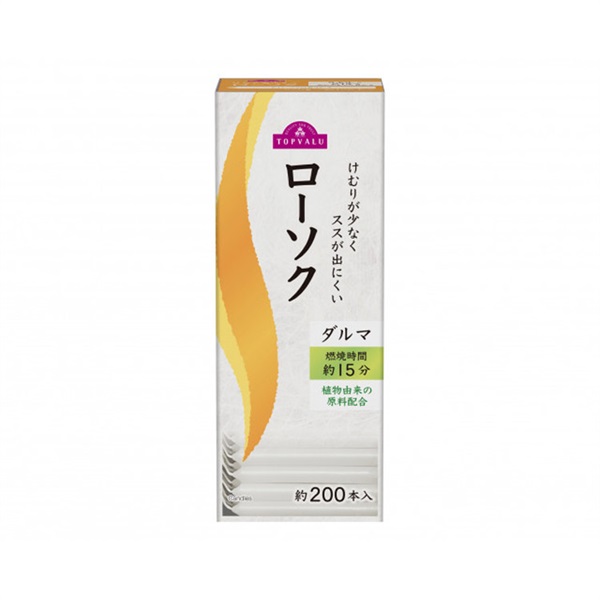 けむりが少なくススが出にくいローソク  トップバリュ(ダルマ)