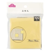 トップバリュ　ふせん　100枚入(75mm×75mm)