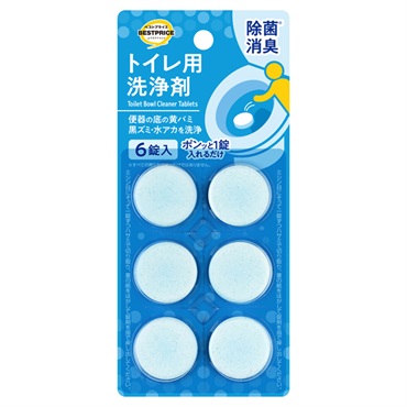 トイレ用洗浄剤 除菌 消臭 6錠    トップバリュベストプライス
