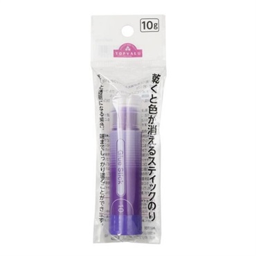 トップバリュ　乾くと色が消えるｽﾃｨｯｸのり　10g