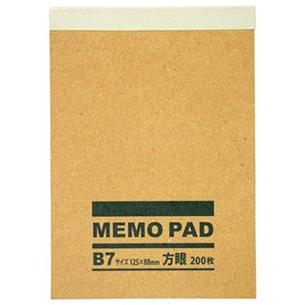 トップバリュ クラフト表紙メモパッド 200枚 | イオンスタイル