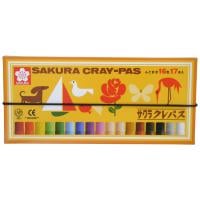  サクラクレパス　クレパス太巻16色17本(4901881294365)
