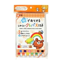 水でおとせるしかくいクレパス12色(WP12‐P)