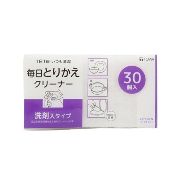 KR 毎日取替えクリーナー 30個入り(洗剤入り)