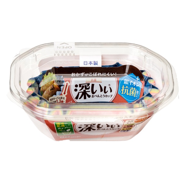 抗菌深いぃおべんとうカップ  東洋アルミ(オーバル/38枚)