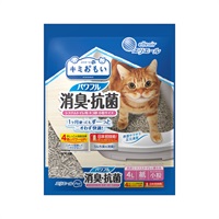キミおもいパワフル消臭・抗菌システムトイレ用ネコ砂大粒 4L 大王製紙(小粒 4L)