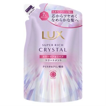 ラックス スーパーリッチクリスタル トリートメント つめかえ用 300g LUX ユニリーバ・ジャパン(カラーケア&リペア)