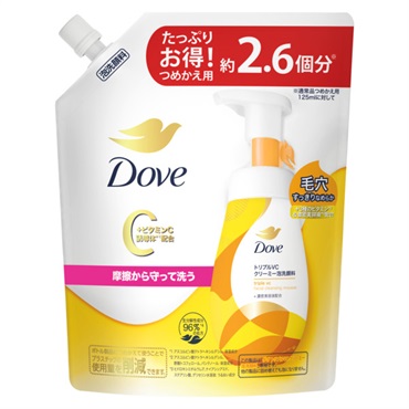 ダヴ トリプルVC クリーミー泡洗顔料 つめかえ用 320ml Dove ダヴ トリプルVC クリーミー泡洗顔料 つめかえ用 320ml Dove