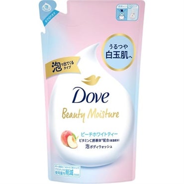 ダヴ　ビューティーモイスチャー　泡ボディウォッシュ　ピーチホワイトティー　つめかえ用　430g