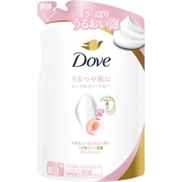 ダヴ　ボディウォッシュ　ピーチ＆スイートピー　つめかえ用  300g