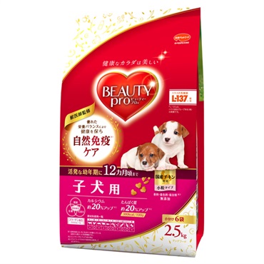 ビューティープロ ドッグ 子犬用 12ヵ月頃まで    ビューティープロ BEAUTYpro 日本ペットフード(子犬用/12ヵ月頃まで/2.5kg)