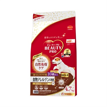 ビューティープロ ドッグ 食物アレルゲンに配慮 10歳以上  ビューティープロ BEAUTYpro 日本ペットフード(4.7kg)