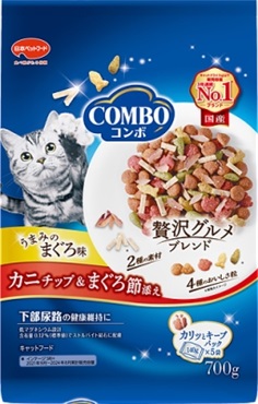 コンボ キャット  コンボ COMBO 日本ペットフード(まぐろ味・カニチップ・まぐろ節添え)