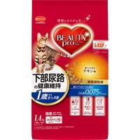 ビューティープロ キャット 猫下部尿路の健康維持 1歳から 1.4kg ビューティープロ BEAUTYpro 日本ペットフード(下部チキン)
