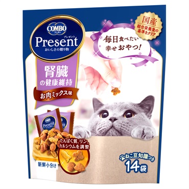 コンボ プレゼント キャット 42g コンボ COMBO 日本ペットフード(腎臓の健康維持 お肉ミックス味)