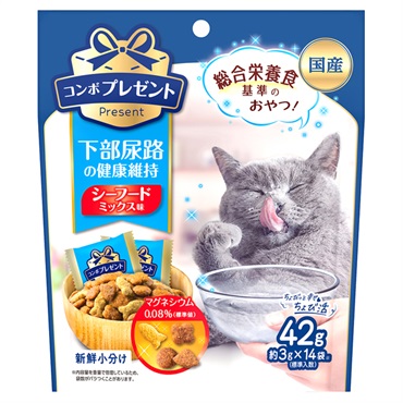 コンボ プレゼント キャット おやつ 下部尿路の健康維持 42g コンボ COMBO 日本ペットフード