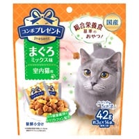 コンボ プレゼント キャット おやつ 室内猫用 まぐろミックス味 42g COMBO 日本ペットフード(42g)