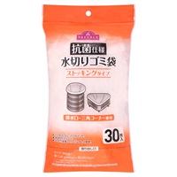 抗菌水切りゴミ袋 ストッキングタイプ 排水口・三角コーナー兼用 30枚    トップバリュベストプライス(4902121396450)