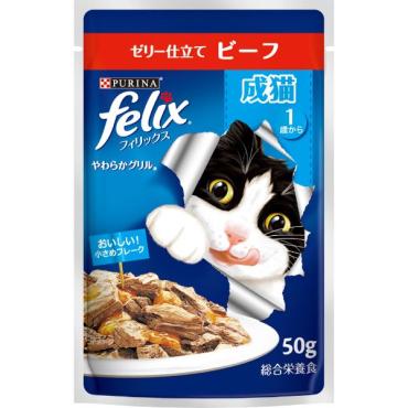 ピュリナ フィリックス パウチ やわらかグリル 50g フィリックス felix ネスレ日本(4902201213615)
