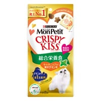 モンプチ クリスピーキッス 総合栄養食 3g×8袋 Mon Petit ネスレ日本(キャットニップ入り贅沢チキン味)