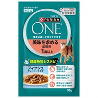 ピュリナワン キャット パウチ グレービー仕立て 50g ピュリナワン Purina ONE ネスレ日本(美味を求める成猫用 1歳以上 フィッシュグレービー仕立て 5)