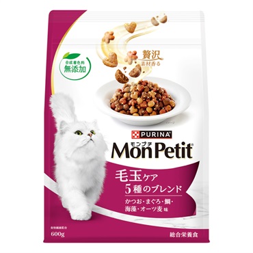 モンプチ バッグ 600g Mon Petit ネスレ日本(毛玉ケア/5種のブレンド)