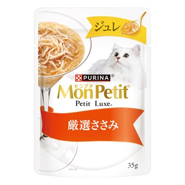 モンプチ プチリュクスパウチ ジュレ 35g Mon Petit ネスレ日本(厳選ささみ)