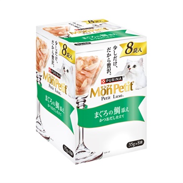 モンプチ プチリュクスパウチ  35g×8袋 Mon Petit ネスレ日本(まぐろの鯛添え)
