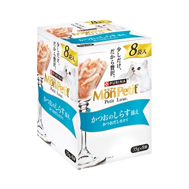モンプチ プチリュクスパウチ  35g×8袋 Mon Petit ネスレ日本(かつおのしらす添え)
