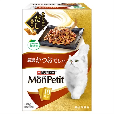 モンプチ ドライ ボックス 190g Mon Petit ネスレ日本(厳選かつおだし入り)