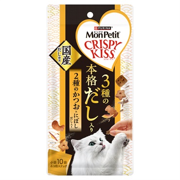 モンプチ クリスピーキッス 3種の本格だし入り にぼしだし入り 30g Mon Petit ネスレピュリナ