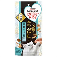 モンプチ クリスピーキッス 3種の本格だし入り にぼしだし入り 30g Mon Petit ネスレピュリナ(真鯛×かつお)