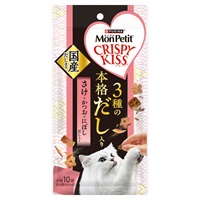 モンプチ クリスピーキッス 3種の本格だし入り にぼしだし入り 30g Mon Petit ネスレピュリナ(さけ×かつお)