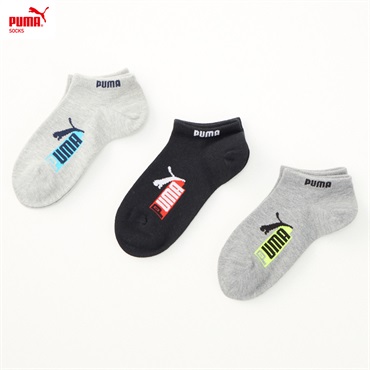 PUMA(プーマ) ロゴスニーカー丈ソックス３足組 男の子 女の子 キッズ