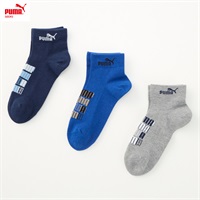 PUMA(プーマ) ＮＯ１ロゴショート丈ソックス３足組 男の子 女の子 キッズ(アソート-13-19cm)