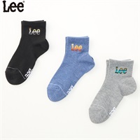Lee(リー) グラデロゴソックス３足組 男の子 女の子 キッズ(アソートB-19-21cm)