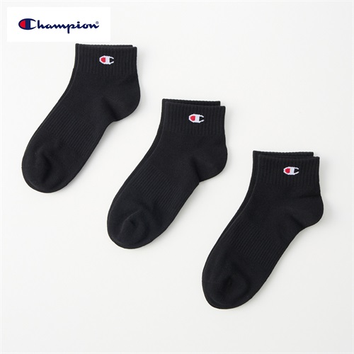 Champion(チャンピオン) ショート丈ソックス 3足組  キッズ 男の子 女の子 19-24cm(3足組B-19-24cm)