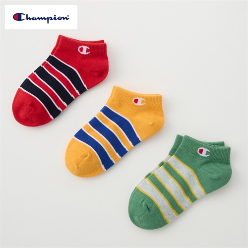 Champion(チャンピオン) スニーカー丈ソックス 3足組  キッズ 男の子 女の子 15-20cm