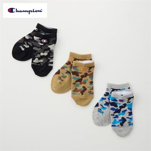 Champion(チャンピオン) スニーカー丈ソックス 3足組  キッズ 男の子 女の子 15-20cm