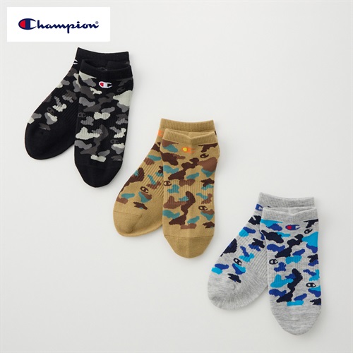 Champion(チャンピオン) スニーカー丈ソックス 3足組  キッズ 男の子 19-24cm