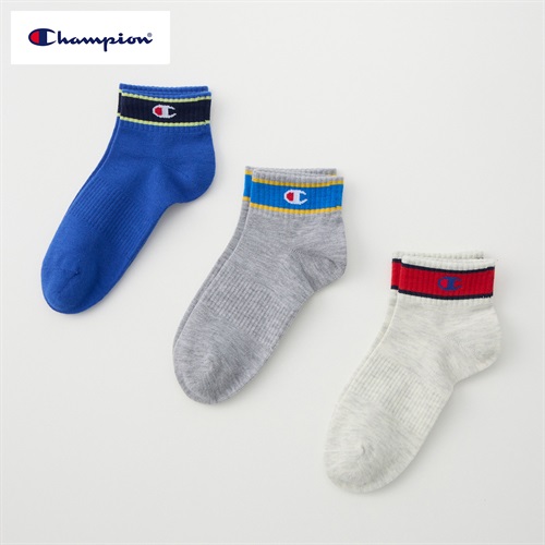 Champion(チャンピオン) ショート丈ソックス 3足組  キッズ 男の子 女の子 19-24cm