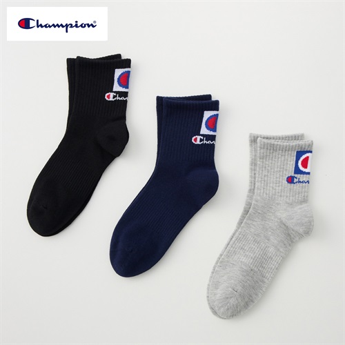 Champion(チャンピオン) ショート丈ソックス 3足組  キッズ 男の子 女の子 19-24cm