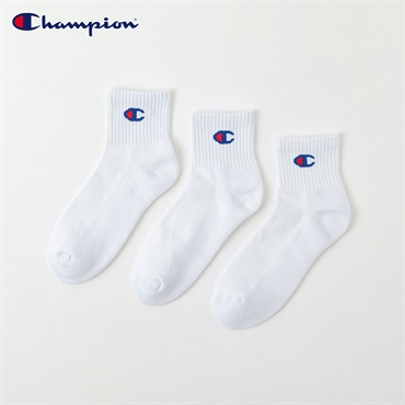 Champion(チャンピオン) チャンピオンCロゴショート丈ソックス レディス(シロ-23-25CM)